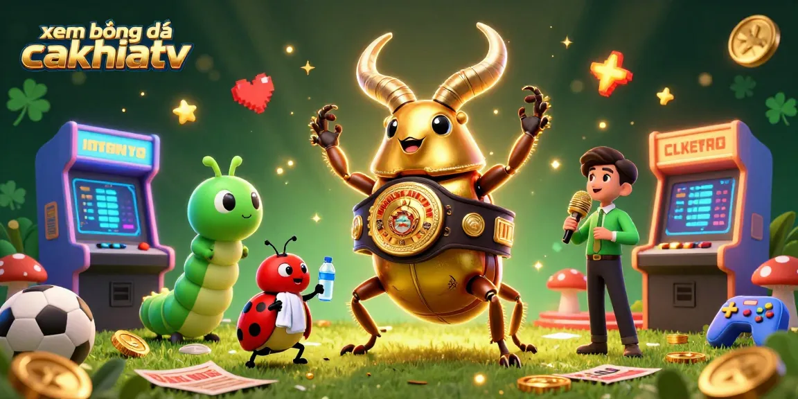xem bóng đá cakhiatv sports betting scene with colorful elements, characters, and dynamic atmosphere