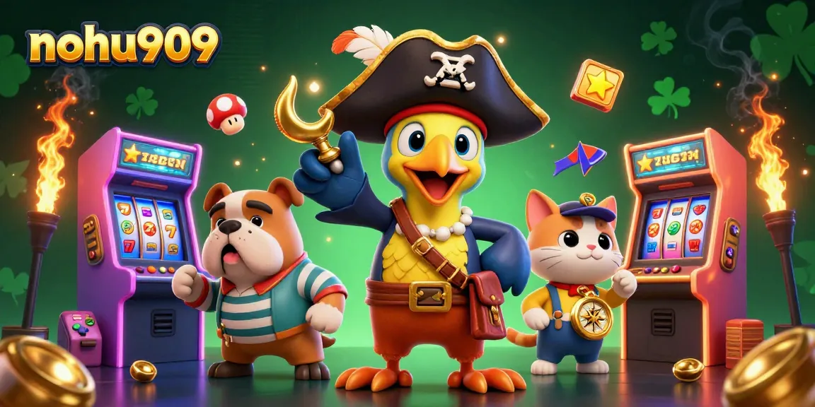 Engage with nohu909 for thrilling slot experiences featuring animated characters and casino elements.