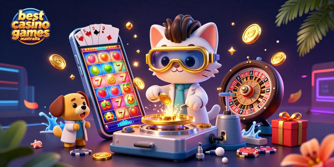 Experience the thrill of the best casino games australia with vibrant 3D elements and dynamic characters.