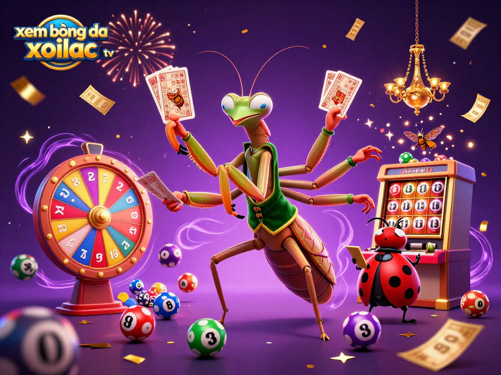 Xem bóng đá xoilac tv showcases a lively casino scene with dynamic lottery elements and festive atmosphere.