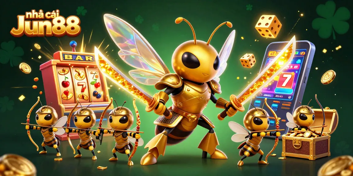 Win big with nhà cái Jun88's exciting 3D online casino experience featuring vibrant slot machine action.