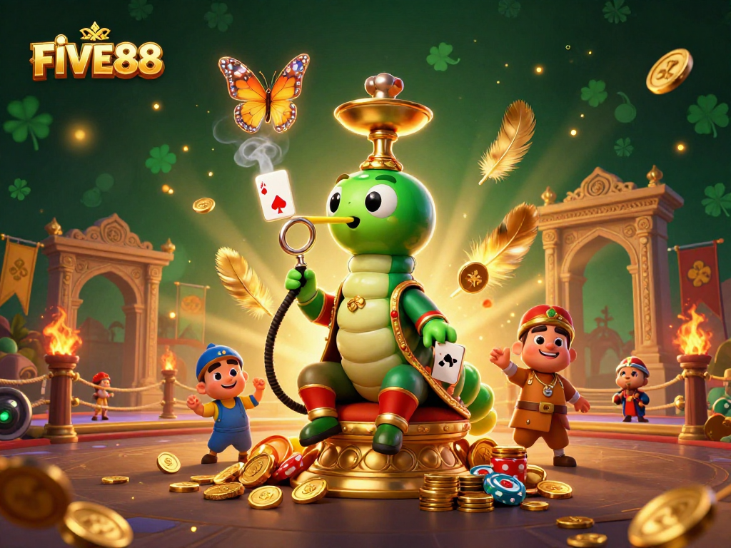 Engage with FIVE88's vibrant casino adventure featuring mystical characters and dynamic game elements.